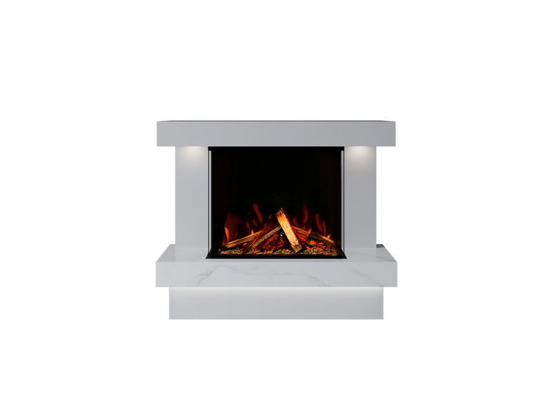 Bespoke Fireplaces Polar White & Calacatta Verona Marble Suite 700 3DP