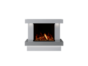 Bespoke Fireplaces Polar White & Grey Sparkle Quartz Verona Marble Suite 700 3DP