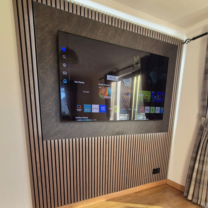 TV Backboard in Cupria Slate