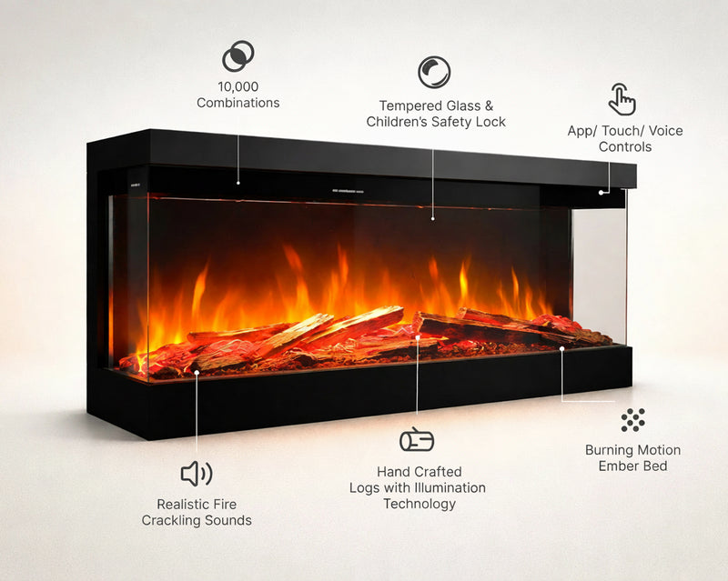Bespoke Fireplaces Panoramic S 1300