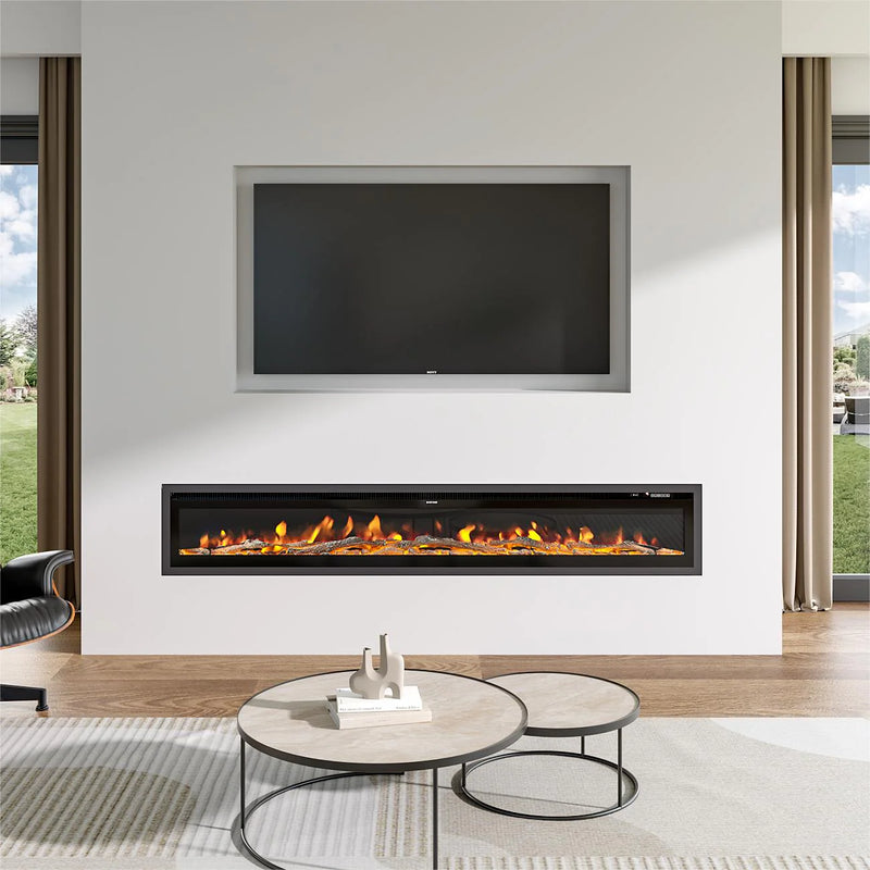 SmallBee 70" Media Wall Electric Fireplace