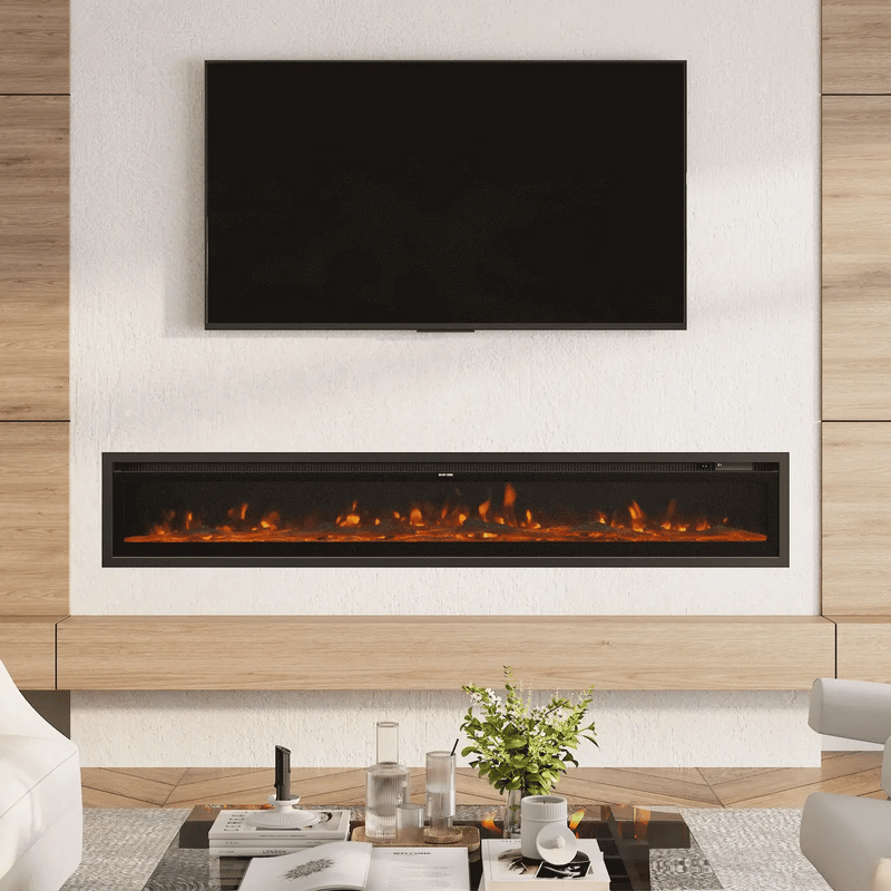 SmallBee 80" Media Wall Electric Fireplace