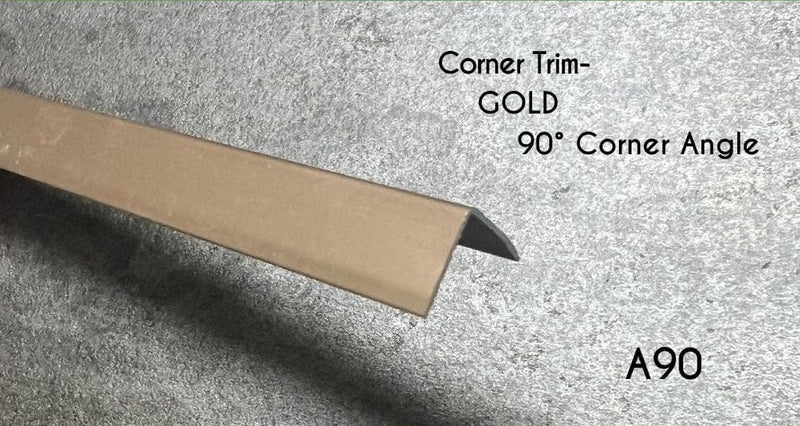 Bamboo Charcoal Gold External Corner 90° Trim - 5mm Profile