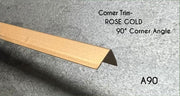 Bamboo Charcoal Rose gold External Corner 90° Trim - 5mm Profile