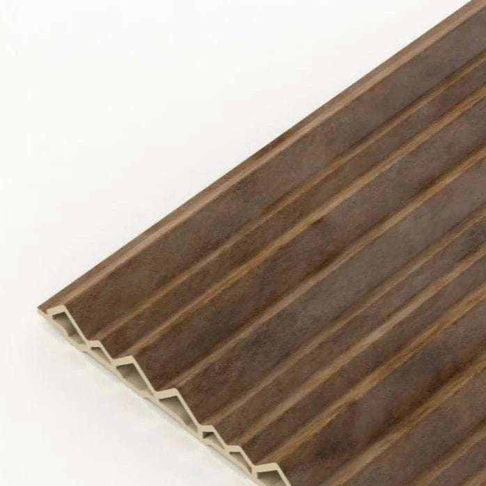 Bamboo Charcoal Copper Stone FluteSlat™ Series Panels - Milan