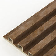 Bamboo Charcoal Copper Stone FluteSlat™ Series Panels - New York