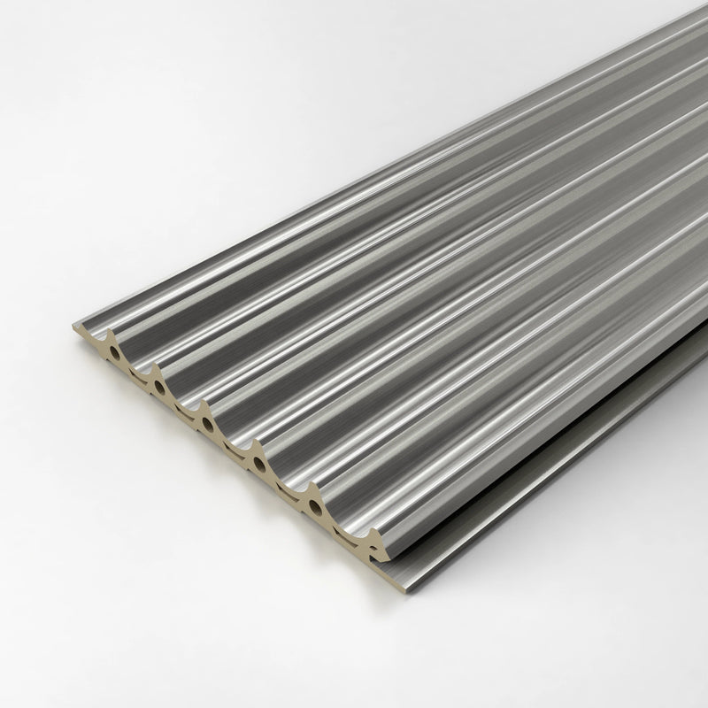 Bamboo Charcoal Metal Series- 704 Grey Steel London Fluted Panels