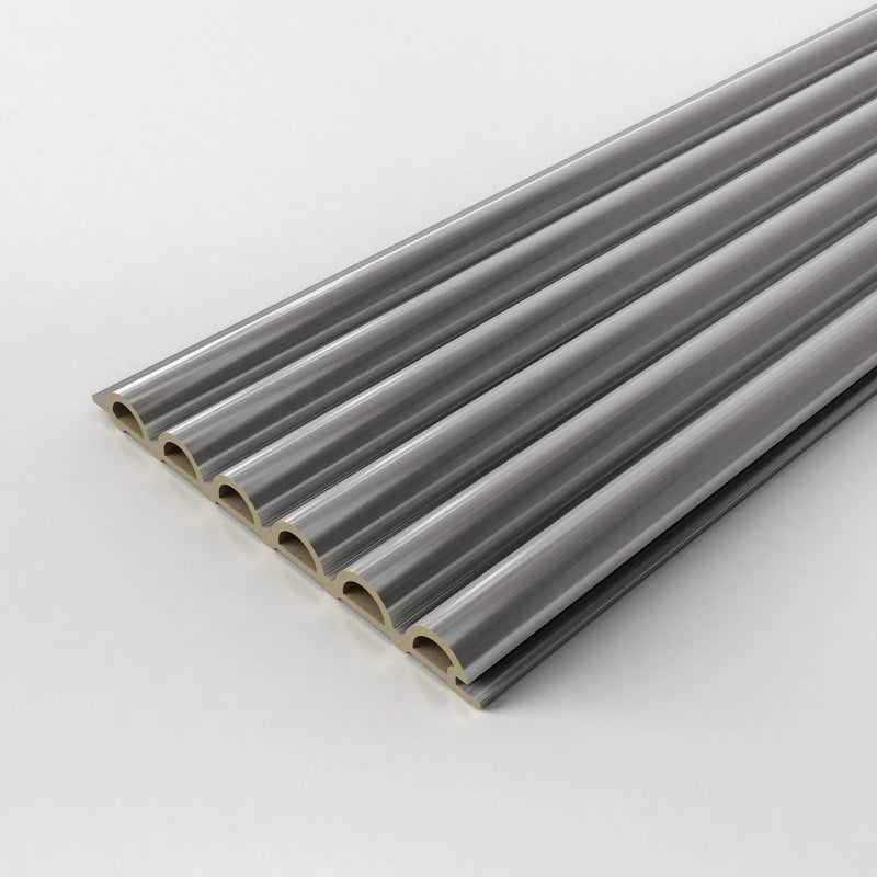 Bamboo Charcoal Metal Series- 704 Grey Steel Paris Fluted Panel