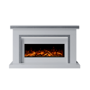 Bespoke Fireplaces Polar White & Italian Grey Aria Marble Suite 1000 S