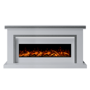 Bespoke Fireplaces Polar White & Grey Sparkle Quartz Aria Marble Suite 1300 S