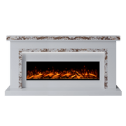 Bespoke Fireplaces Polar White & Rosiana Aria Marble Suite 1300 S