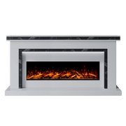 Bespoke Fireplaces Polar White & Titanium Galaxy Aria Marble Suite 1300 S