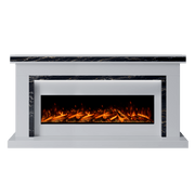 Bespoke Fireplaces Polar White & Titanium Gold Aria Marble Suite 1300 S