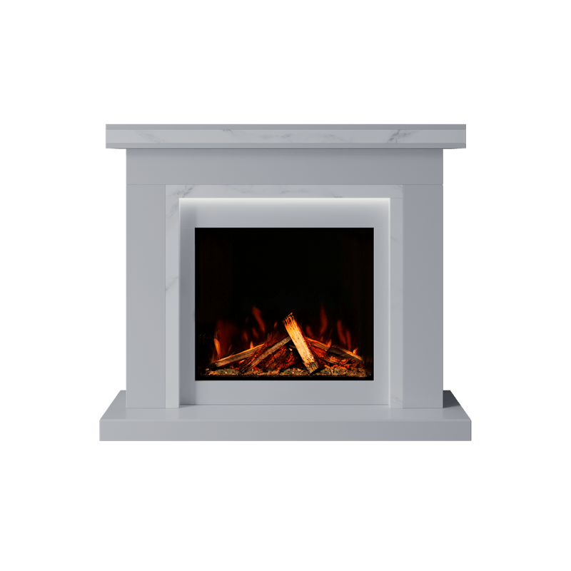 Bespoke Fireplaces Polar White & Calacatta Aria Marble Suite 700 S