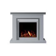 Bespoke Fireplaces Polar White & Grey Sparkle Quartz Aria Marble Suite 700 S