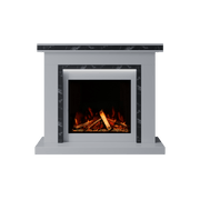 Bespoke Fireplaces Polar White & Titanium Galaxy Aria Marble Suite 700 S
