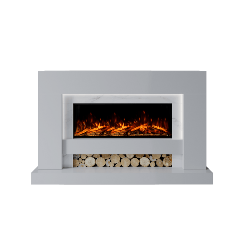Bespoke Fireplaces Polar White & Calacatta Aspen Marble Suite 1000 S