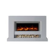 Bespoke Fireplaces Polar White & Grey Sparkle Quartz Aspen Marble Suite 1000 S