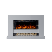Bespoke Fireplaces Polar White & Titanium Gold Aspen Marble Suite 1000 S