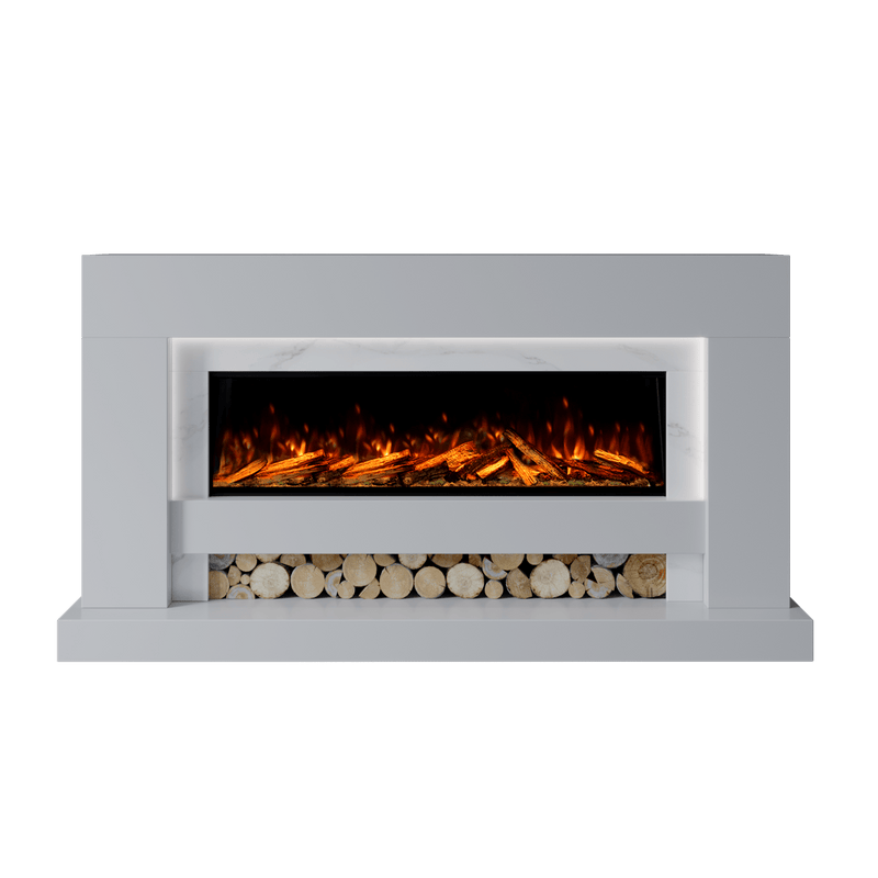 Bespoke Fireplaces Polar White & Calacatta Aspen Marble Suite 1300 S