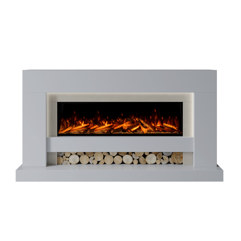 Bespoke Fireplaces Polar White & Nacarado Aspen Marble Suite 1300 S