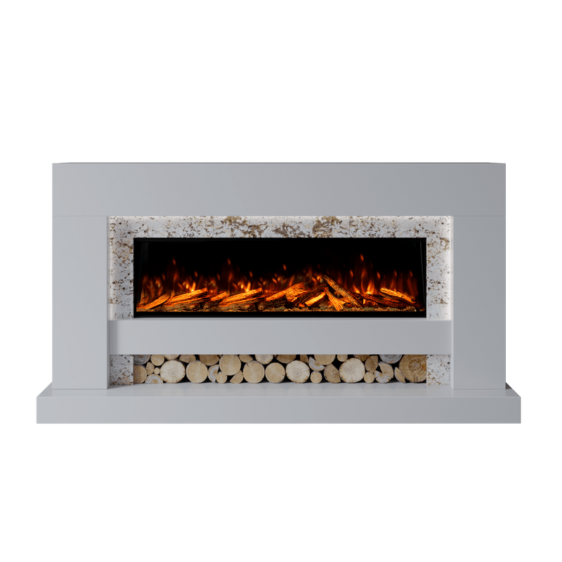 Bespoke Fireplaces Polar White & Rosiana Aspen Marble Suite 1300 S