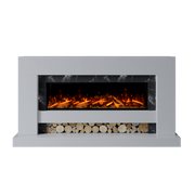 Bespoke Fireplaces Polar White & Titanium Galaxy Aspen Marble Suite 1300 S