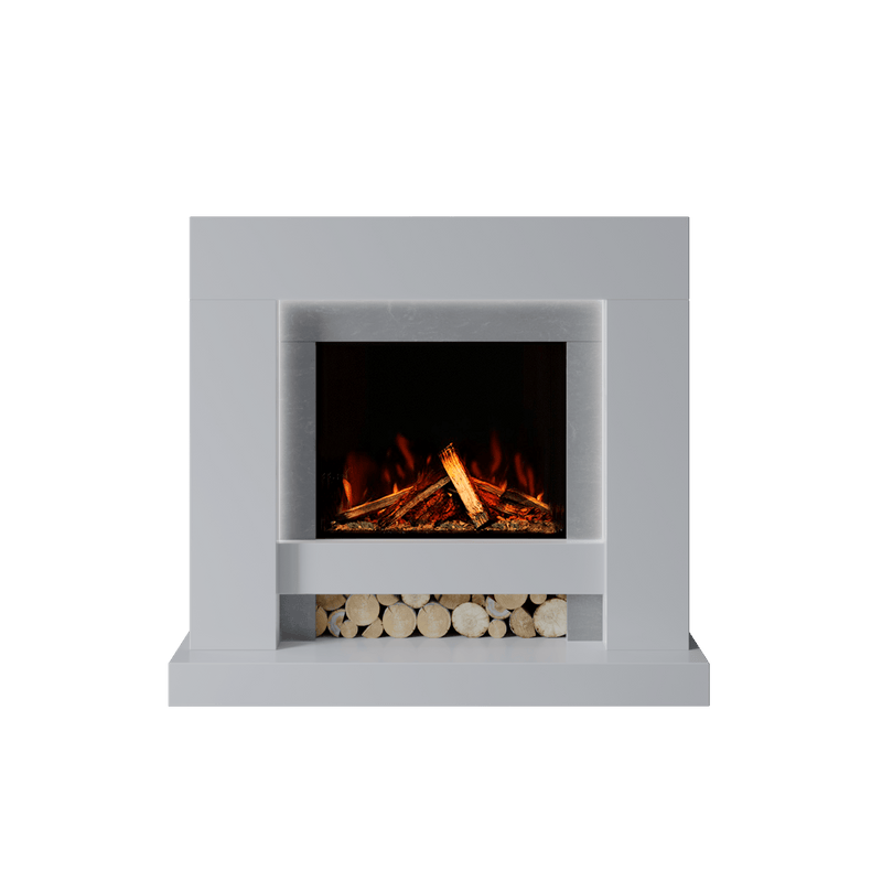 Bespoke Fireplaces Polar White & Italian Grey Aspen Marble Suite 700 S