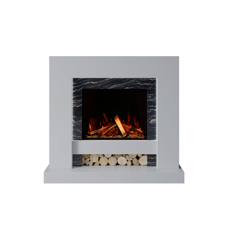 Bespoke Fireplaces Polar White & Titanium Gold Aspen Marble Suite 700 S
