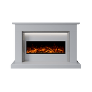 Bespoke Fireplaces Polar White & Grey Sparkle Quartz Costello Marble Suite 1000 S
