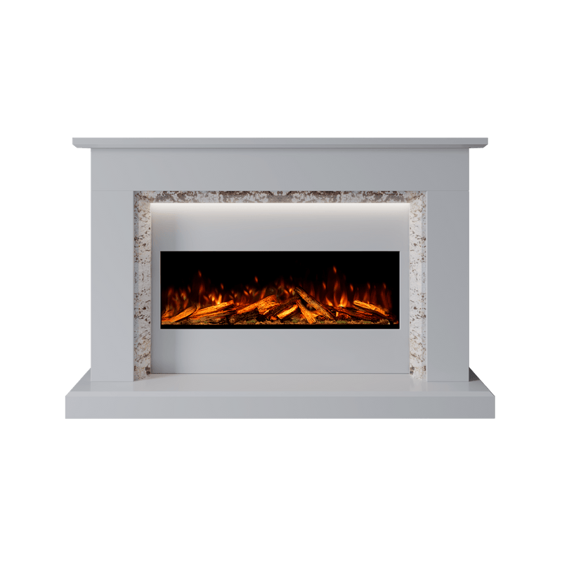 Bespoke Fireplaces Polar White & Rosiana Costello Marble Suite 1000 S