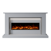 Bespoke Fireplaces Polar White & Grey Sparkle Quartz Costello Marble Suite 1300 S