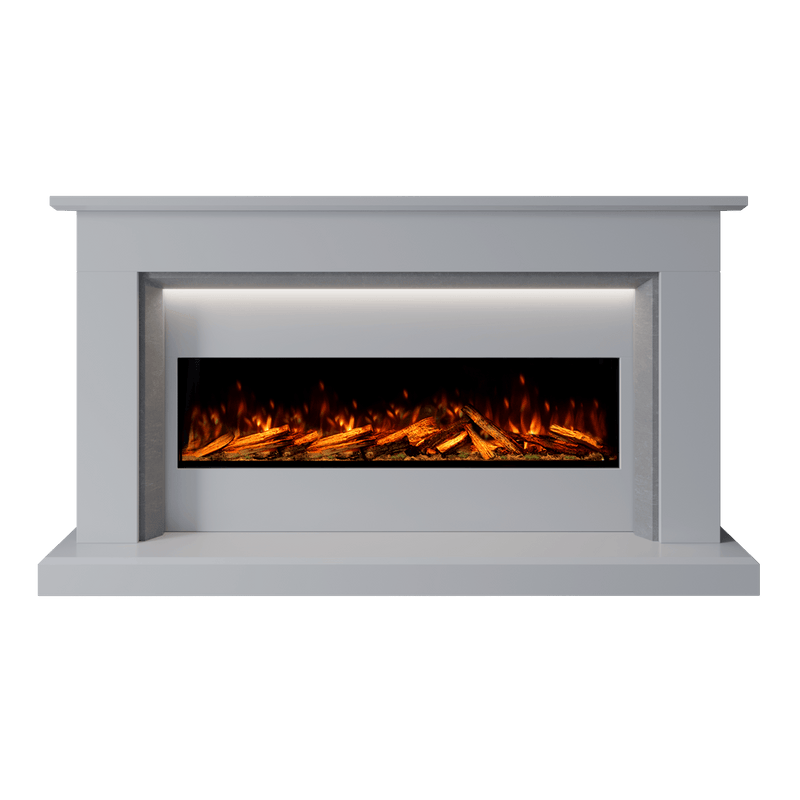 Bespoke Fireplaces Polar White & Italian Grey Costello Marble Suite 1300 S