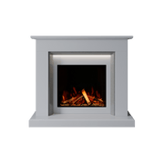 Bespoke Fireplaces Polar White & Grey Sparkle Quartz Costello Marble Suite 700 S