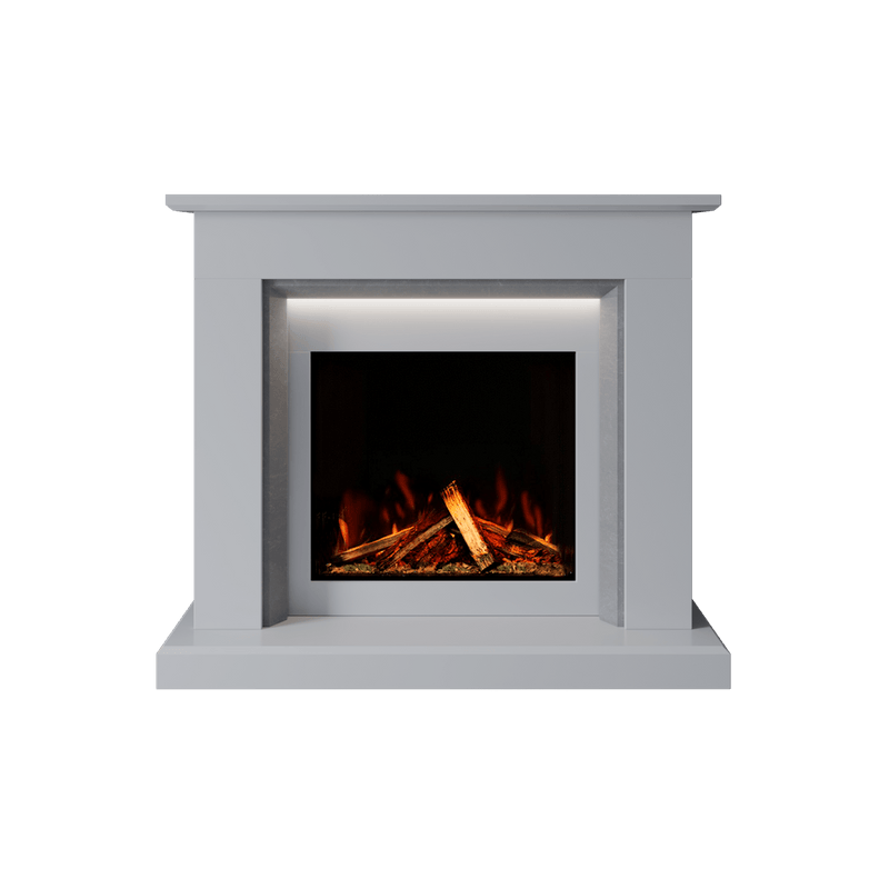 Bespoke Fireplaces Polar White & Italian Grey Costello Marble Suite 700 S