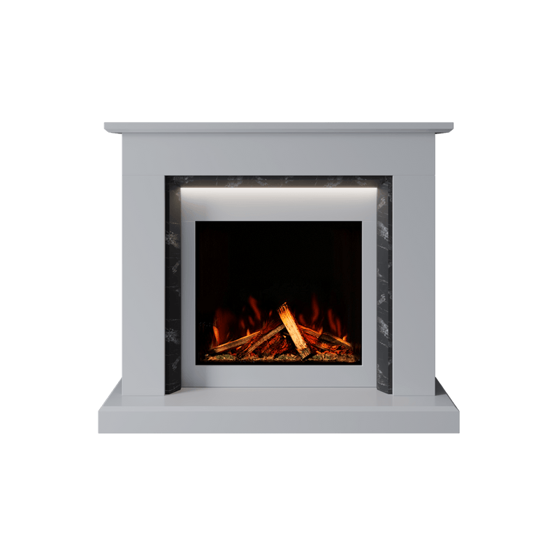 Bespoke Fireplaces Polar White & Titanium Galaxy Costello Marble Suite 700 S