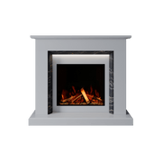 Bespoke Fireplaces Polar White & Titanium Gold Costello Marble Suite 700 S