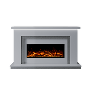 Bespoke Fireplaces Polar White & Grey Sparkle Quartz Isabelle Marble Suite 1000 S