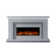 Bespoke Fireplaces Polar White & Italian Grey Isabelle Marble Suite 1000 S