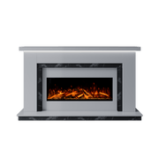 Bespoke Fireplaces Polar White & Titanium Galaxy Isabelle Marble Suite 1000 S