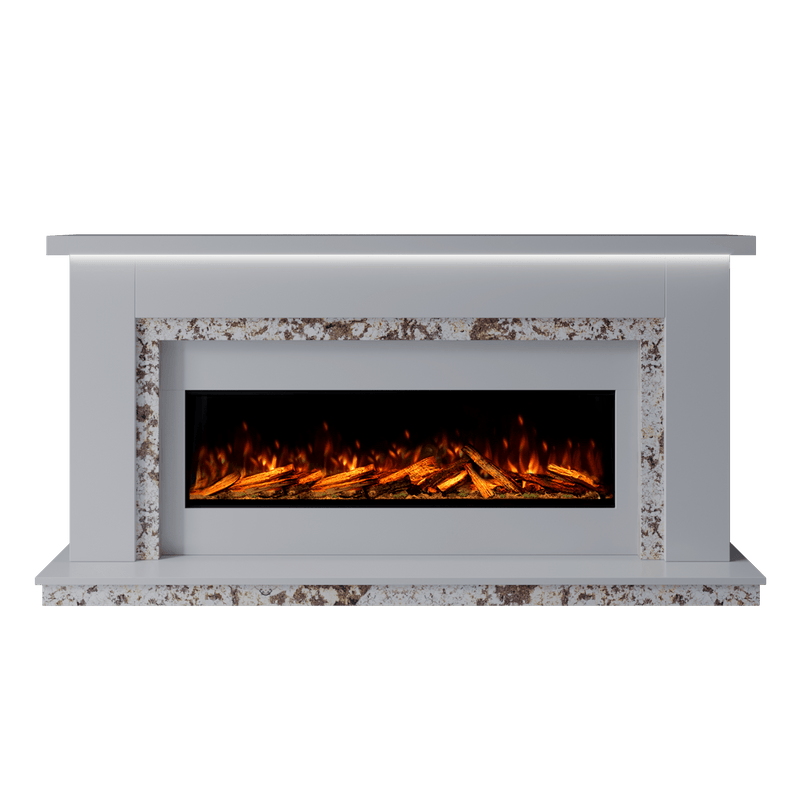 Bespoke Fireplaces Polar White & Rosiana Isabelle Marble Suite 1300 S