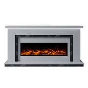 Bespoke Fireplaces Polar White & Titanium Galaxy Isabelle Marble Suite 1300 S