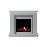 Bespoke Fireplaces Polar White & Italian Grey Isabelle Marble Suite 700 S