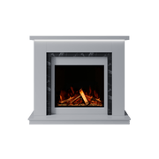 Bespoke Fireplaces Polar White & Titanium Galaxy Isabelle Marble Suite 700 S