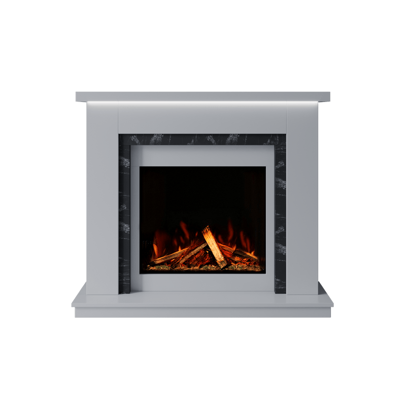 Bespoke Fireplaces Polar White & Titanium Galaxy Isabelle Marble Suite 700 S