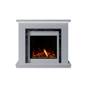 Bespoke Fireplaces Polar White & Titanium Gold Isabelle Marble Suite 700 S