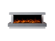 Bespoke Fireplaces Polar White & Italian Grey Lazio Marble Suite 1500 X