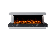 Bespoke Fireplaces Polar White & Titanium Galaxy Lazio Marble Suite 1500 X