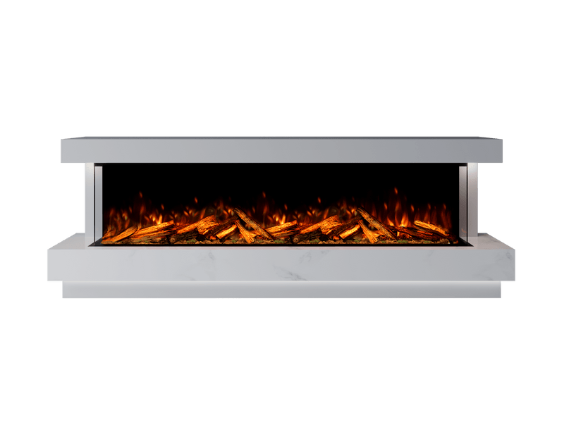 Bespoke Fireplaces Polar White & Calacatta Lazio Marble Suite 2000 X