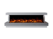 Bespoke Fireplaces Polar White & Italian Grey Lazio Marble Suite 2000 X